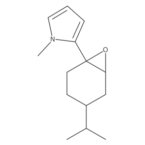 1-Methyl-2-[4-(propan-2-yl)-7-oxabicyclo[4.1.0]heptan-1-yl]-1H-pyrrole Structure