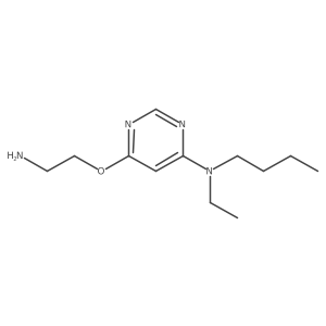6-(2-aminoethoxy)-N-butyl-N-ethylpyrimidin-4-amine结构式