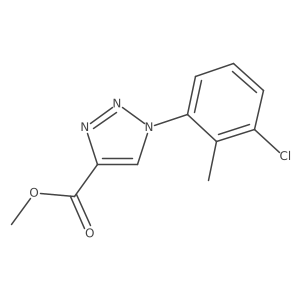 methyl 1-(3-chloro-2-methylphenyl)-1H-1,2,3-triazole-4-carboxylate Structure