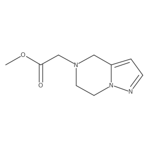 methyl 2-(6,7-dihydro-4H-pyrazolo[1,5-a]pyrazin-5-yl)acetate Structure