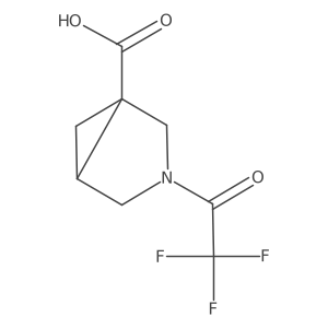 3-(Trifluoroacetyl)-3-azabicyclo[3.1.0]hexane-1-carboxylic acid Structure
