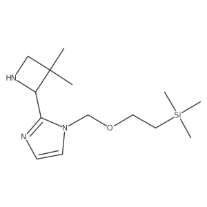 2-(3,3-Dimethylazetidin-2-yl)-1-((2-(trimethylsilyl)ethoxy)methyl)-1H-imidazole结构式