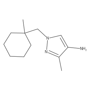 3-methyl-1-[(1-methylcyclohexyl)methyl]-1H-pyrazol-4-amine Structure