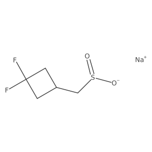 Sodium (3,3-difluorocyclobutyl)methanesulfinate结构式
