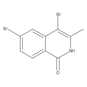 4,6-Dibromo-3-methyl-1,2-dihydroisoquinolin-1-one结构式