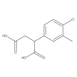 2-(4-Chloro-3-methylphenyl)butanedioic acid结构式