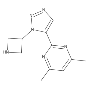 2-[1-(azetidin-3-yl)-1H-1,2,3-triazol-5-yl]-4,6-dimethylpyrimidine结构式