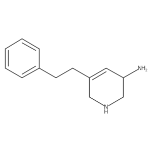 5-(2-Phenylethyl)-1,2,3,6-tetrahydropyridin-3-amine结构式