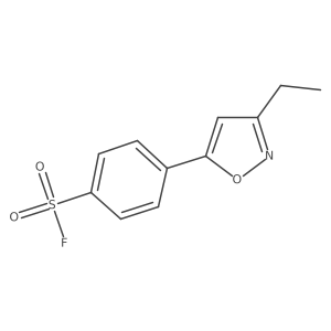 4-(3-Ethyl-1,2-oxazol-5-yl)benzene-1-sulfonyl fluoride结构式