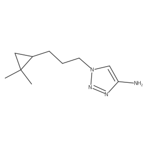 1-[3-(2,2-dimethylcyclopropyl)propyl]-1H-1,2,3-triazol-4-amine Structure