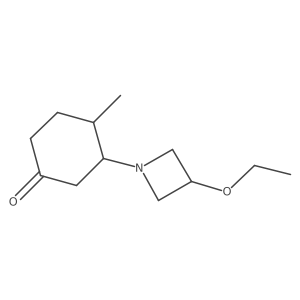 3-(3-Ethoxyazetidin-1-yl)-4-methylcyclohexan-1-one结构式