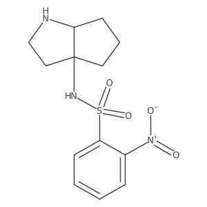 2-nitro-N-{octahydrocyclopenta[b]pyrrol-3a-yl}benzene-1-sulfonamide Structure