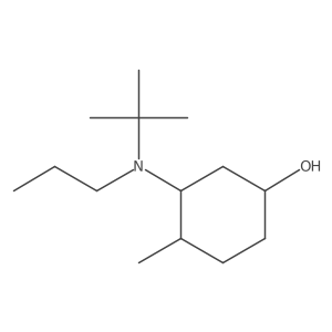 3-[Tert-butyl(propyl)amino]-4-methylcyclohexan-1-ol结构式