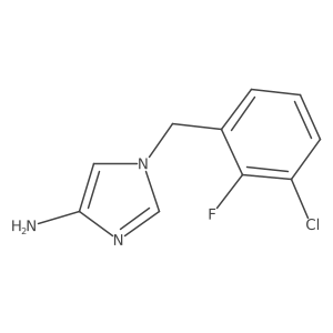 1-[(3-chloro-2-fluorophenyl)methyl]-1H-imidazol-4-amine Structure