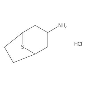 8-Thiabicyclo[3.2.1]octan-3-amine hydrochloride Structure