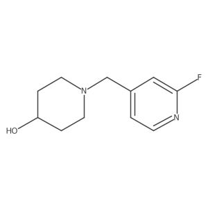 1-[(2-Fluoropyridin-4-yl)methyl]piperidin-4-ol结构式
