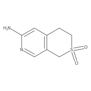 6-amino-1H,3H,4H-2lambda6-thiopyrano[3,4-c]pyridine-2,2-dione Structure