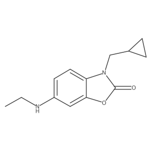 3-(Cyclopropylmethyl)-6-(ethylamino)-2,3-dihydro-1,3-benzoxazol-2-one Structure