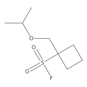 1-[(Propan-2-yloxy)methyl]cyclobutane-1-sulfonyl fluoride Structure