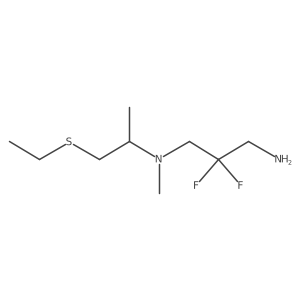 (3-Amino-2,2-difluoropropyl)[1-(ethylsulfanyl)propan-2-yl]methylamine Structure