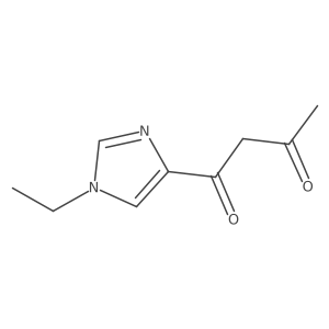 1-(1-ethyl-1H-imidazol-4-yl)butane-1,3-dione Structure