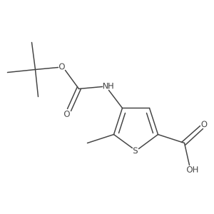 4-{[(Tert-butoxy)carbonyl]amino}-5-methylthiophene-2-carboxylic acid Structure