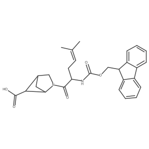 2-[2-({[(9H-fluoren-9-yl)methoxy]carbonyl}amino)-5-methylhex-4-enoyl]-2-azabicyclo[2.1.1]hexane-5-carboxylic acid Structure