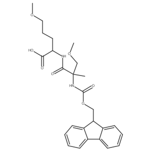 2-[2-({[(9H-fluoren-9-yl)methoxy]carbonyl}amino)-2-(methoxymethyl)propanamido]-5-methoxypentanoic acid Structure