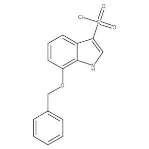 7-Phenylmethoxy-1H-indole-3-sulfonyl chloride结构式