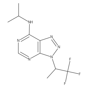 N-(propan-2-yl)-3-(1,1,1-trifluoropropan-2-yl)-3H-[1,2,3]triazolo[4,5-d]pyrimidin-7-amine Structure