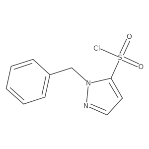 1-benzyl-1H-pyrazole-5-sulfonyl chloride结构式