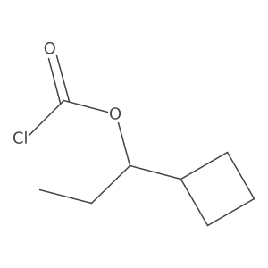 1-Cyclobutylpropyl chloroformate Structure