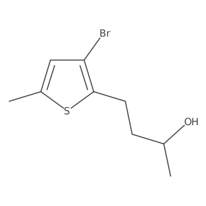 (2S)-4-(3-bromo-5-methylthiophen-2-yl)butan-2-ol结构式