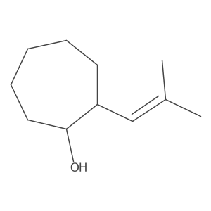 rac-(1R,2S)-2-(2-methylprop-1-en-1-yl)cycloheptan-1-ol Structure