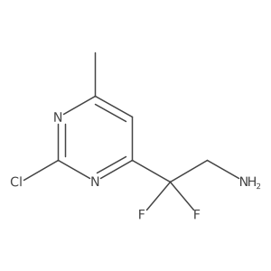 2-(2-Chloro-6-methylpyrimidin-4-yl)-2,2-difluoroethan-1-amine Structure
