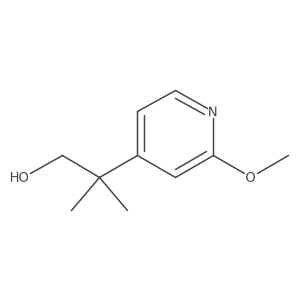 2-(2-Methoxypyridin-4-yl)-2-methylpropan-1-ol结构式