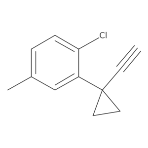 1-Chloro-2-(1-ethynylcyclopropyl)-4-methylbenzene结构式