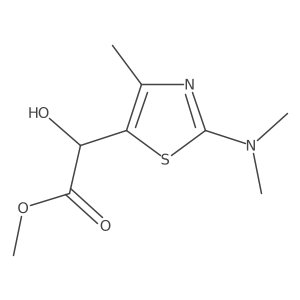 Methyl 2-[2-(dimethylamino)-4-methyl-1,3-thiazol-5-yl]-2-hydroxyacetate Structure