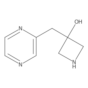 3-[(Pyrazin-2-yl)methyl]azetidin-3-ol结构式