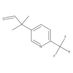 2-Methyl-2-[6-(trifluoromethyl)pyridin-3-yl]propanal Structure