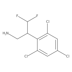 3,3-Difluoro-2-(2,4,6-trichlorophenyl)propan-1-amine Structure