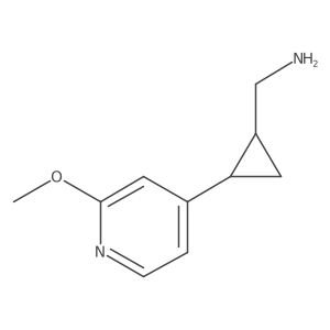 [2-(2-Methoxypyridin-4-yl)cyclopropyl]methanamine Structure