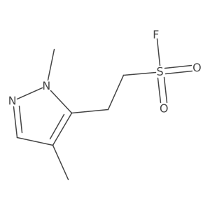 2-(1,4-dimethyl-1H-pyrazol-5-yl)ethane-1-sulfonyl fluoride Structure