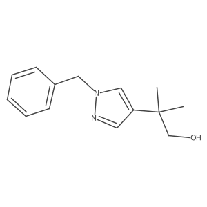 2-(1-benzyl-1H-pyrazol-4-yl)-2-methylpropan-1-ol Structure