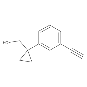 [1-(3-Ethynylphenyl)cyclopropyl]methanol结构式