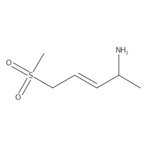 5-Methanesulfonylpent-3-en-2-amine Structure
