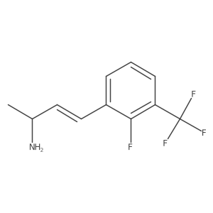 4-[2-Fluoro-3-(trifluoromethyl)phenyl]but-3-en-2-amine Structure
