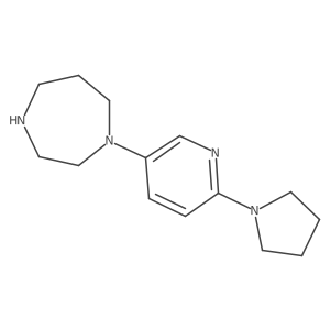 1-[6-(N-pyrrolidinyl)-pyridin-3-yl]-homopiperazine Structure