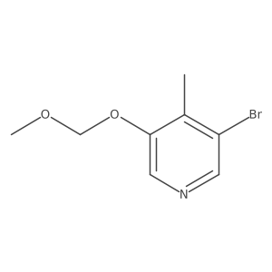 3-Bromo-5-(methoxymethoxy)-4-methylpyridine结构式