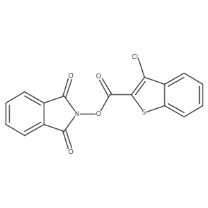 1,3-dioxo-2,3-dihydro-1H-isoindol-2-yl 3-chloro-1-benzothiophene-2-carboxylate结构式